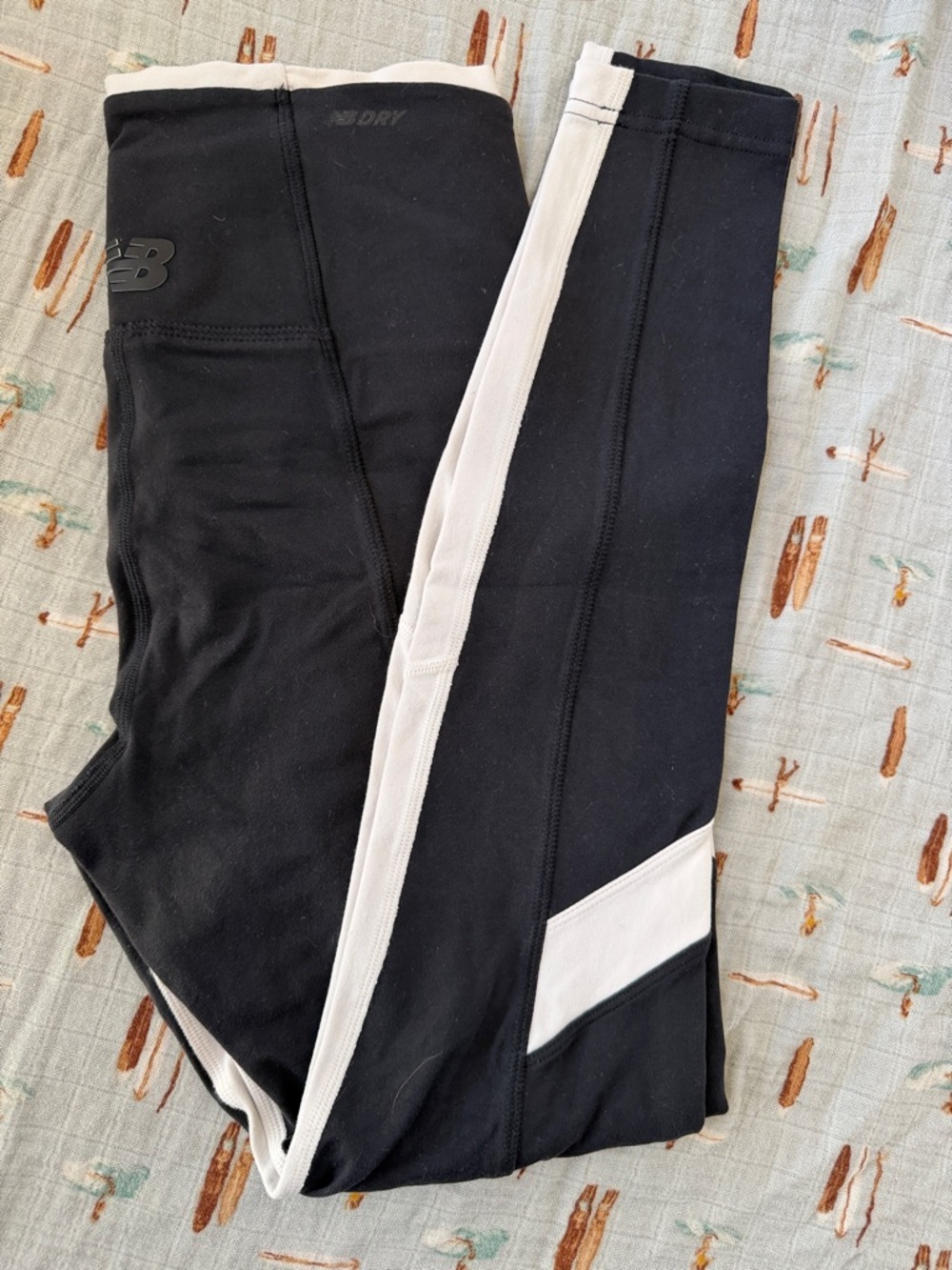 New Balance Black with White trim  leggings